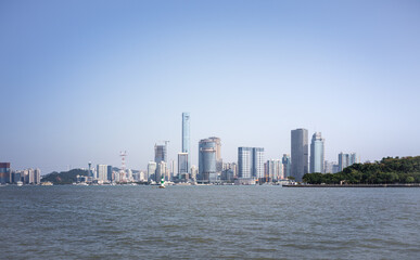 Fototapeta premium City Skyline of Xiamen, Fujian Province, China