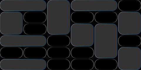 Futuristic transparent glass Bento Grid frames for website landing page. Digital banners UI templates design

