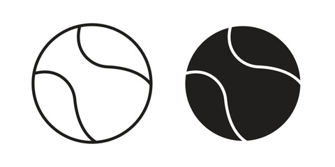Fototapeta premium Basketball icons set designed in filled, outline, line and stroke style