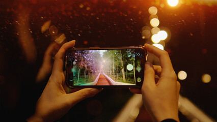 Smartphone photography, travel and leisure, night photography and lighting.