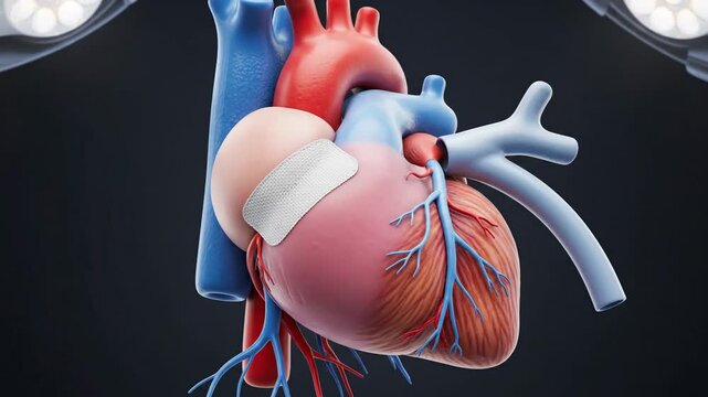 3D Animation of Human Truncus Arteriosus with Medical Patch