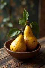 pears in a bowl