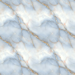Seamless Blue Marble Tile Pattern with Elegant Diagonal Gold Veins