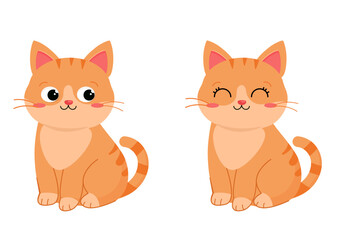 Ginger Cat Vector Set