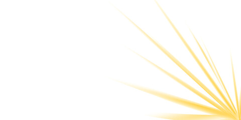 Abstract vector illustration features bright light rays creating an orange and yellow glow pattern on a white background