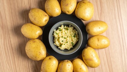 じゃがいもとマッシュポテトの調理工程　generative ai