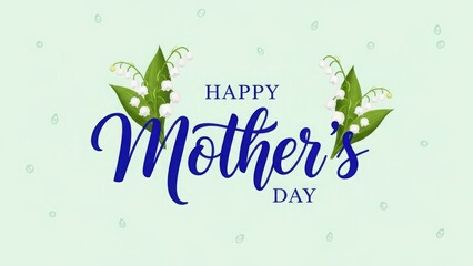 Elegant Lily Flowers Happy Mothers Day Celebration Card Design