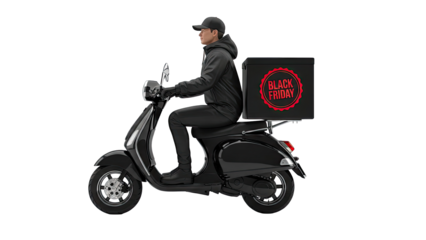 Black Friday Delivery Scooter