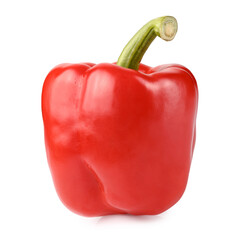 Red bell pepper isolated on a white background