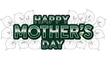 Happy Mothers Day Celebration Greeting Card Design Vector