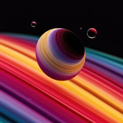 High energy visual movement captured in an abstract fluid composition. Shifting geometry and vibrant color waves create a modern digital backdrop ,shape ,futuristic ,warp