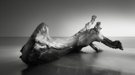 With every twist and turn the driftwood reveals new imperfections and beauty. Black and white art