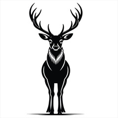 deer silhouette vector © MOHAMMAD