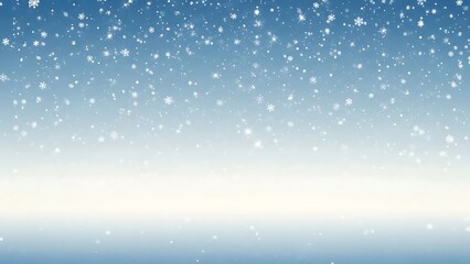 Snow falling against blue sky background snowflakes falling snow winter