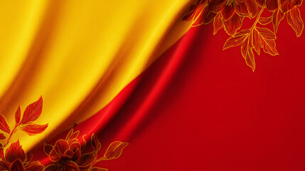 red and yellow background
