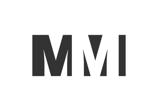 MMI logo design. Initial letter M M I bold font style for tech startups, consulting, corporate branding. Creative company name, headlines typography identity, trendy logotype.