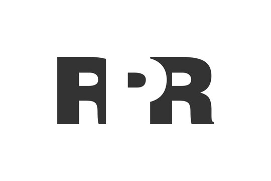 RPR logo design. Initial letter R P R bold font style for tech startups, consulting, corporate branding. Creative company name, headlines typography identity, trendy logotype.
