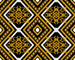 Geometric Ethnic Pattern Design Background or Wallpaper.