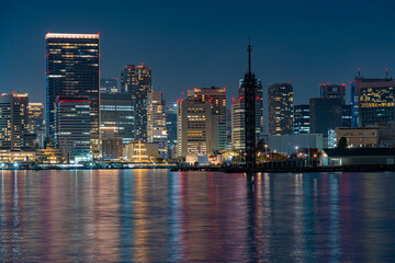 日本　東京都心の夜景　都市景観