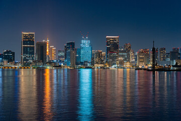 日本　東京都心の夜景　都市景観