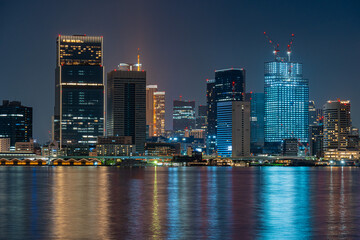 日本　東京都心の夜景　都市景観