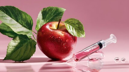 Genetic modification changing fruit nutrition concept