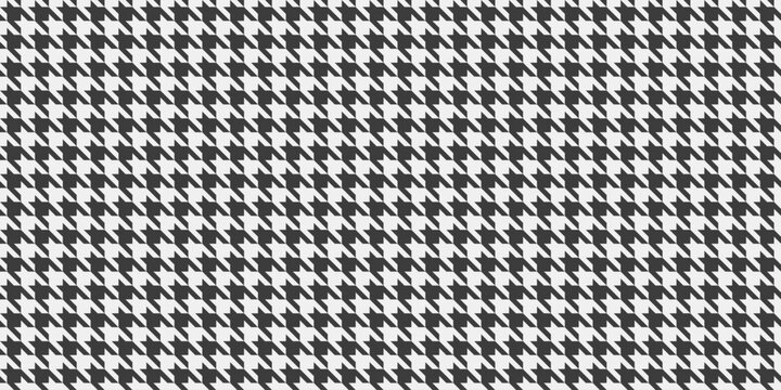 Sleek, repeating houndstooth pattern in classic black and white.  Perfect for textile design, fashion, website backgrounds, or adding a touch of timeless elegance to your projects.