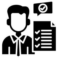 Learning Accountability glyph icon