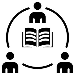 Classroom Cooperation glyph icon