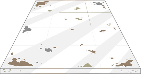 Perspective Clean Dirty Surface Stain Abstract Illustration