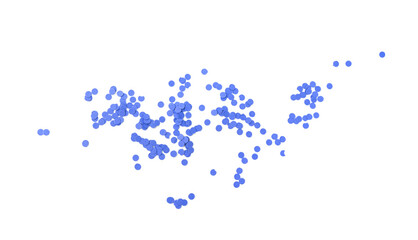 Confetti circles isolated. Round paper party confetti pattern