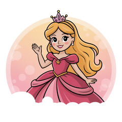 little princess with a magic wand