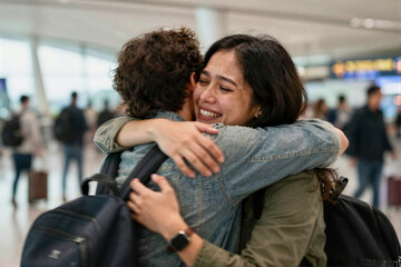 Emotional Reunion at Airport