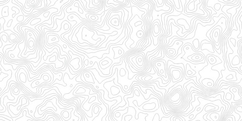 Abstract background with a wave grid map and topography map and seamless pattern with lines White wave paper curved reliefs abstract background, Abstract topographic contours map background.
