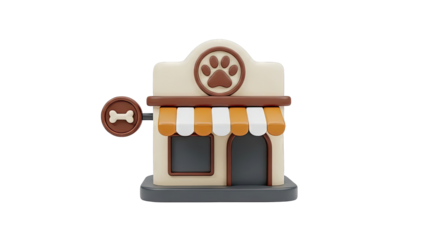 3D Pet Store Icon