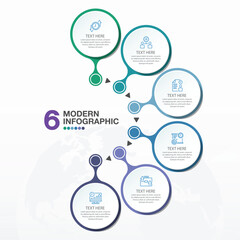 Infographic 6 process.