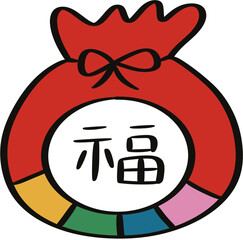 설날 연휴 복주머니 