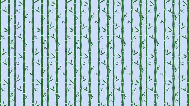 Seamless bamboo stalks animation background