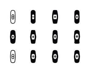 Relationship Milestones Icons. Personal milestones in relationships and family. Icon set. Set Logo of personal milestones in relationships and