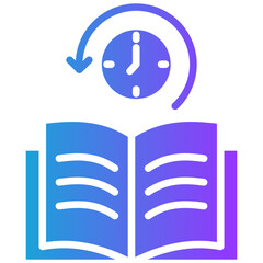 Freedom To Study glyph gradient icon