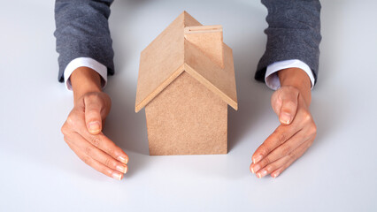 woman working at real estate insurance agent