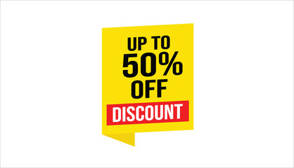discount up to 50% off limited time promotional banner  