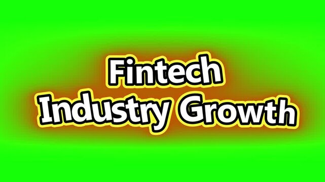 Vibrant Finito text animation on green screen background