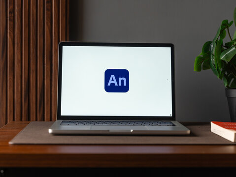 Adobe Animate logo is displayed on the screen of a smartphone, in Bangalore, India, on January 06, 2026