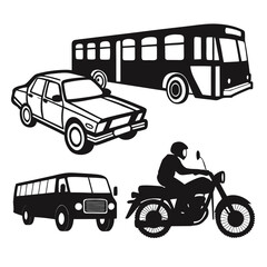 Various modes of transportation