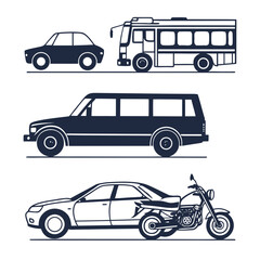 Various modes of transportation