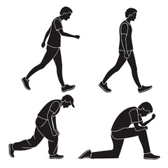 Exercise silhouettes