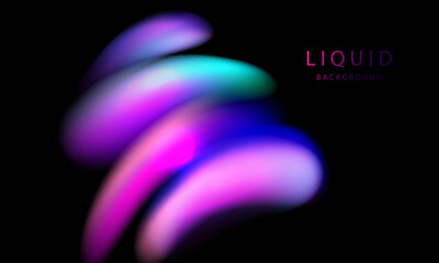 Fototapeta premium Abstract liquid wave background. Modern design vector illustration.