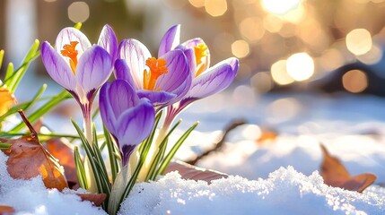 The Beauty of Crocus Flowers Emerging from Winter