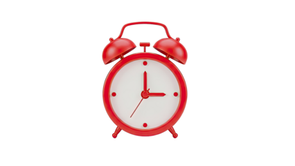 Red Twin Bell Alarm Clock